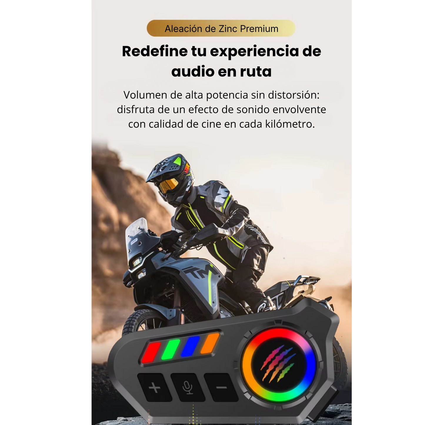 Audífono Bluetooth para Casco de Moto