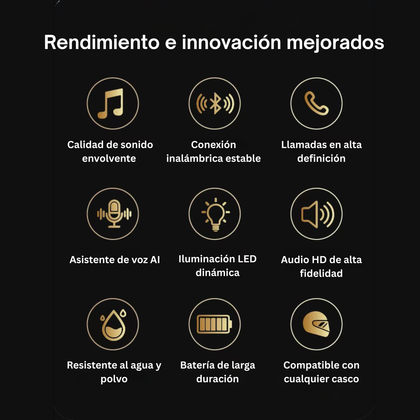 Audífono Bluetooth para Casco de Moto