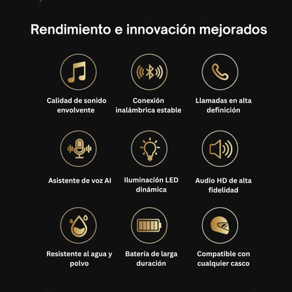 Audífono Bluetooth para Casco de Moto